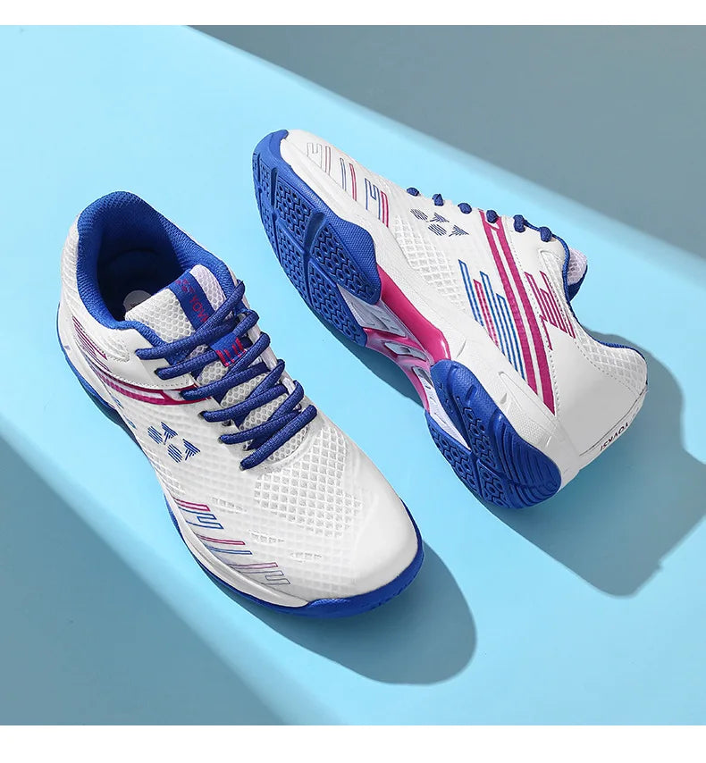 Men's Lightweight Summer Autumn Sports Padel Shoes Badminton Tennis Competition Sneakers Shock-Absorbing Features Mesh EVA