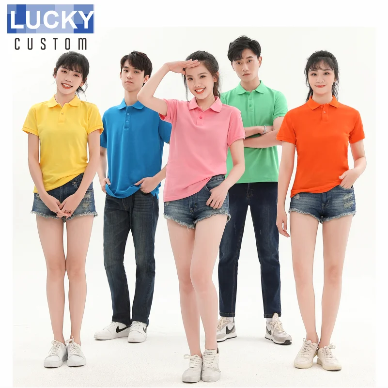 Polo De manga corta para mujer, Camiseta deportiva De manga corta con logotipo De marca De la empresa, estampado bordado