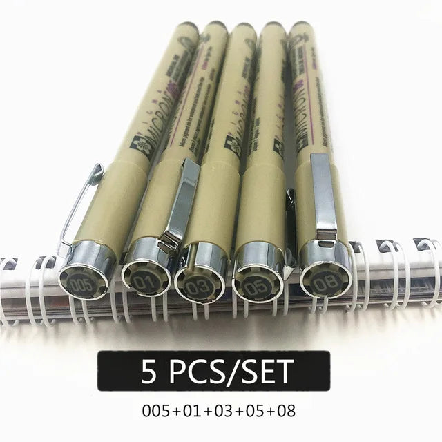 Set Bolígrafos Fineliner Neelde - 9 Piezas Dibujo Técnico 0.05-1.0mm