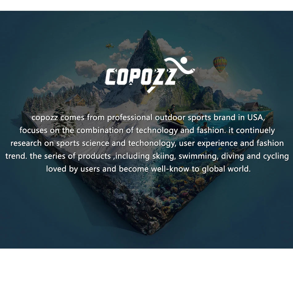 Marca COPOZZ, gafas de esquí profesionales, lentes de doble capa, antiniebla UV400, gafas de esquí grandes, esquí, Snowboard, hombres y mujeres, gafas de nieve