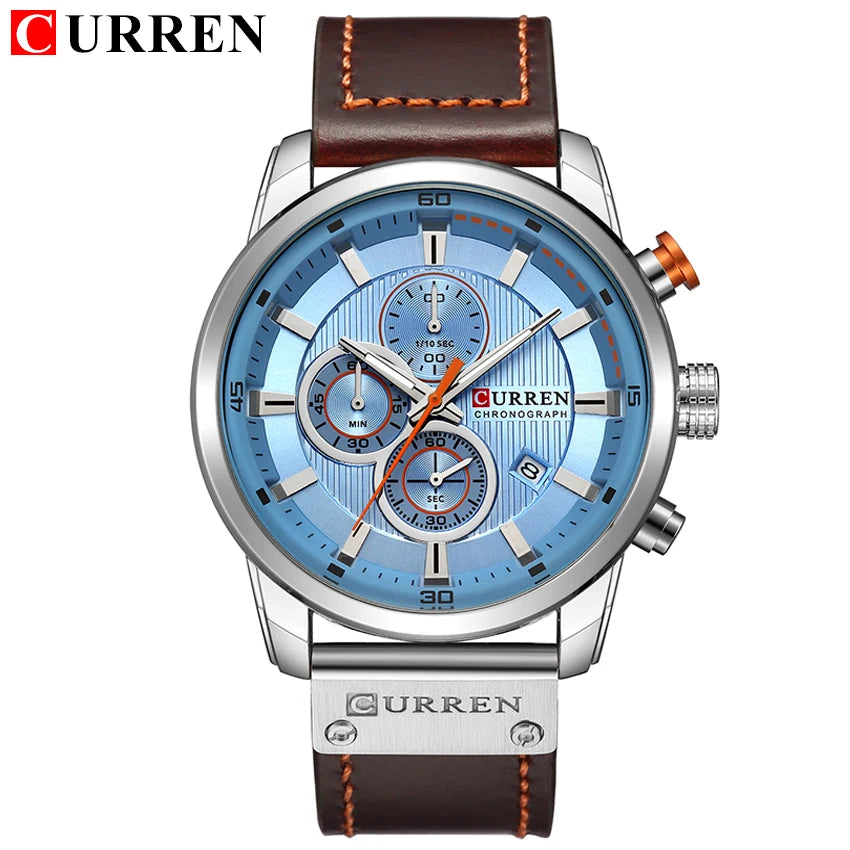 Relojes CURREN de cuarzo con fecha a la moda para hombre, relojes de marca superior de lujo para hombre, cronógrafo deportivo, reloj de pulsera para hombre, reloj Hodinky Masculino