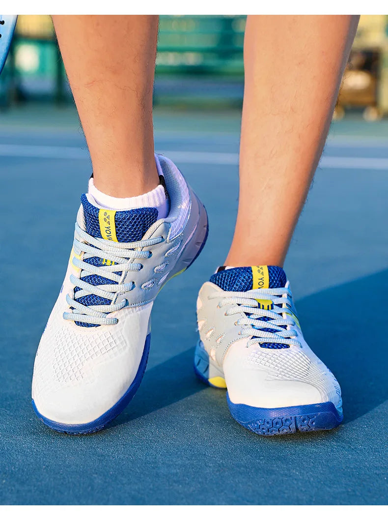 Men's Lightweight Summer Autumn Sports Padel Shoes Badminton Tennis Competition Sneakers Shock-Absorbing Features Mesh EVA