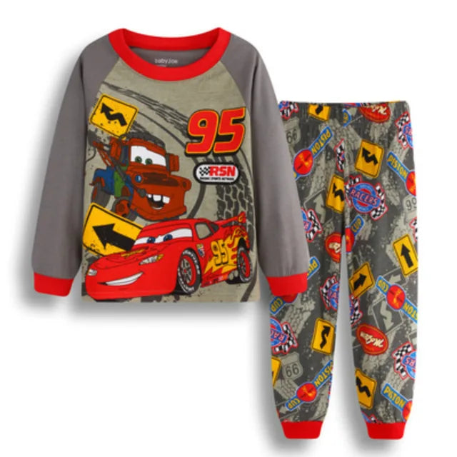 Pijamas para niños, ropa de dormir para niños, Pixar Cars Lightning McQueen, conjuntos de Pijamas para bebés, Pijamas para niños y niñas, Pijamas de algodón, ropa de dormir