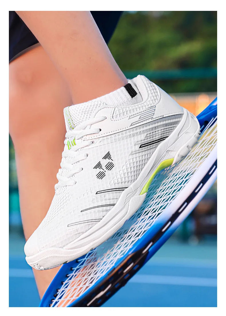 Men's Lightweight Summer Autumn Sports Padel Shoes Badminton Tennis Competition Sneakers Shock-Absorbing Features Mesh EVA