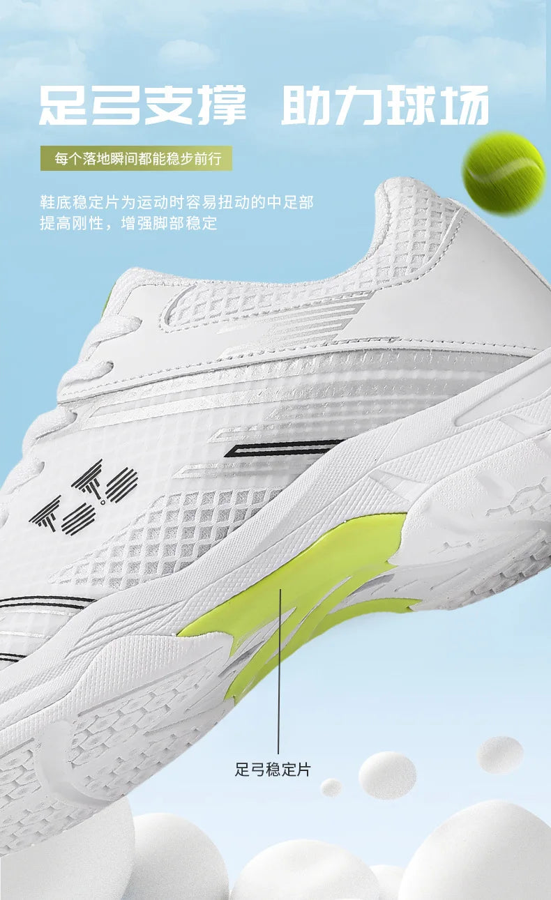 Men's Lightweight Summer Autumn Sports Padel Shoes Badminton Tennis Competition Sneakers Shock-Absorbing Features Mesh EVA
