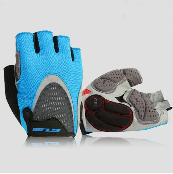 Guantes de ciclismo de resistencia GUB, guantes sin dedos para bicicleta, guantes de Gel Extra de dedo medio/corto de silicona, acolchado de ventilación de doble Gel