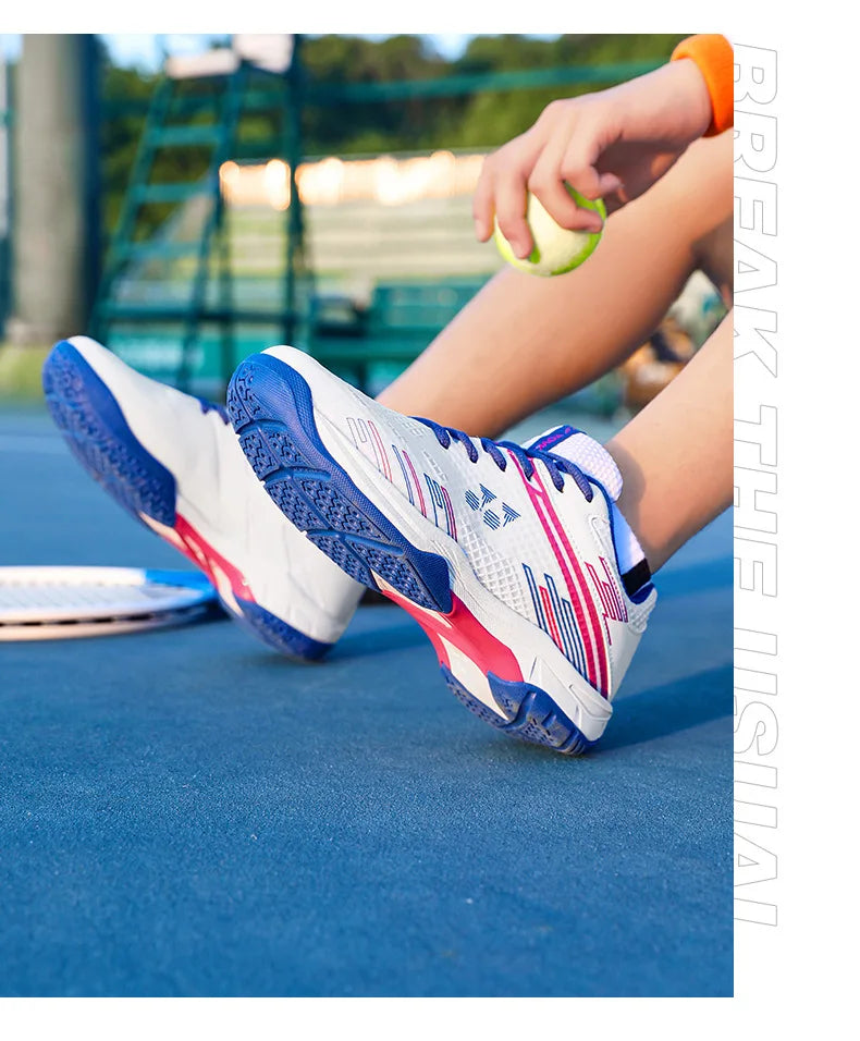 Men's Lightweight Summer Autumn Sports Padel Shoes Badminton Tennis Competition Sneakers Shock-Absorbing Features Mesh EVA