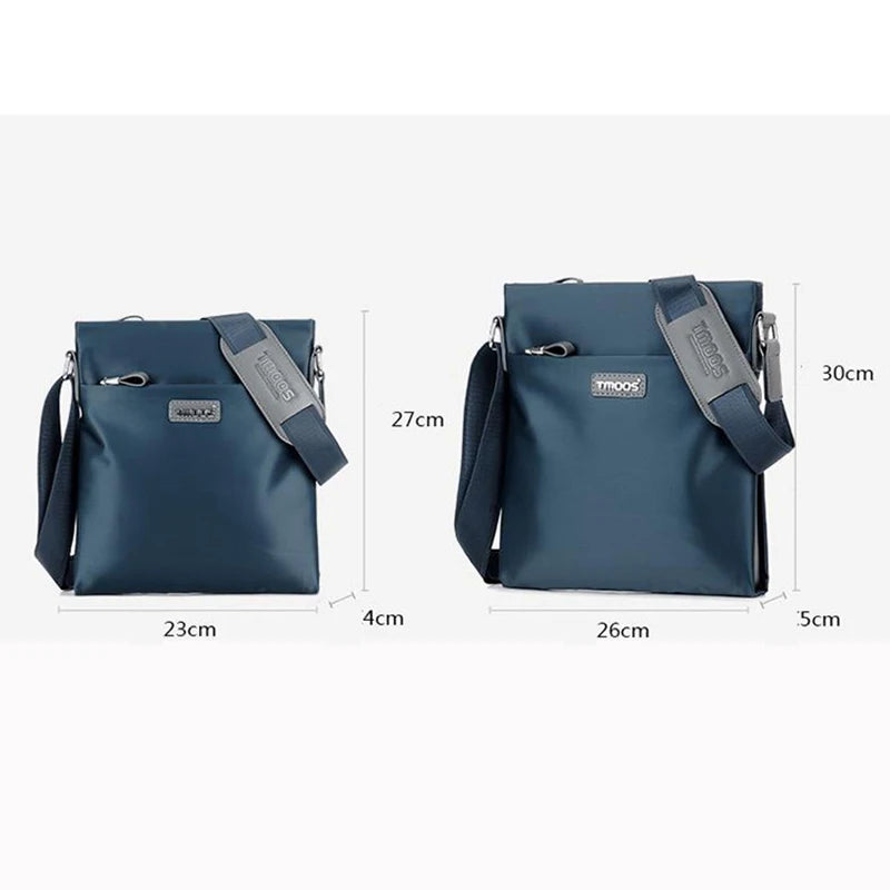 Nuevo bolso de hombro para hombre, moda británica, estilo informal, diseño de alta calidad, bolso mensajero multifunción de gran capacidad