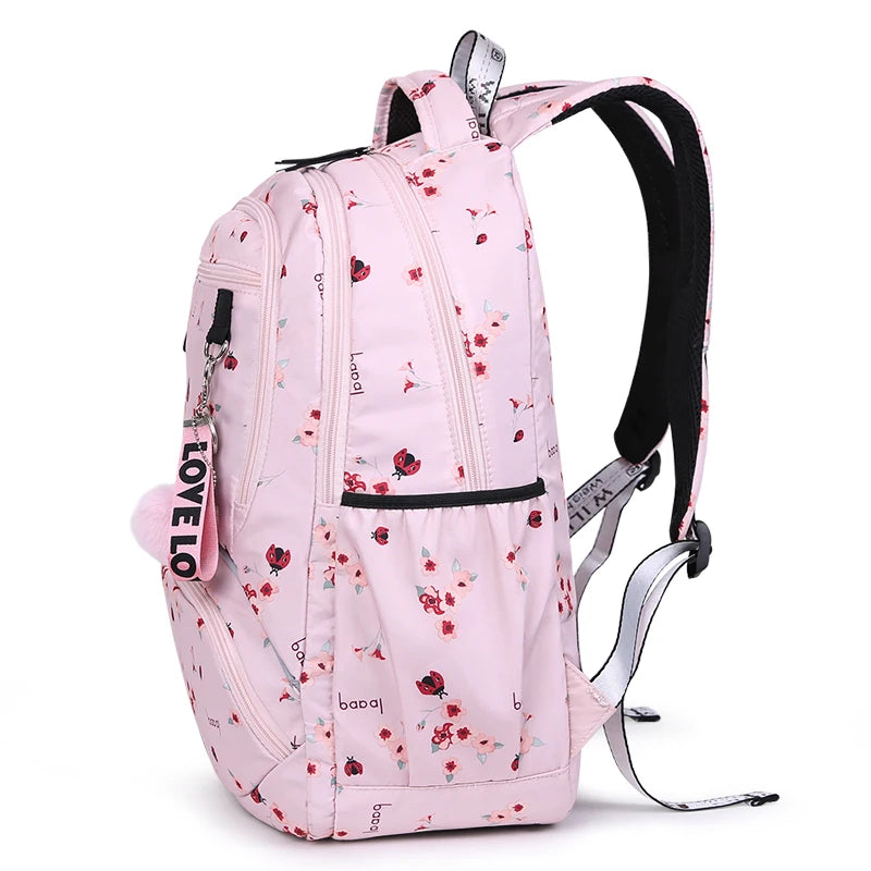 Mochila escolar grande, bonita mochila escolar para estudiantes, mochila impermeable estampada, bolsas para libros de escuela primaria para adolescentes y niños