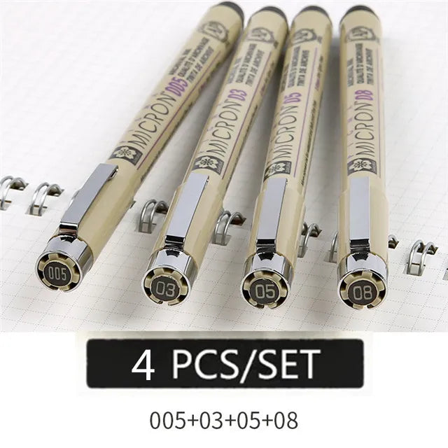 Set Bolígrafos Fineliner Neelde - 9 Piezas Dibujo Técnico 0.05-1.0mm