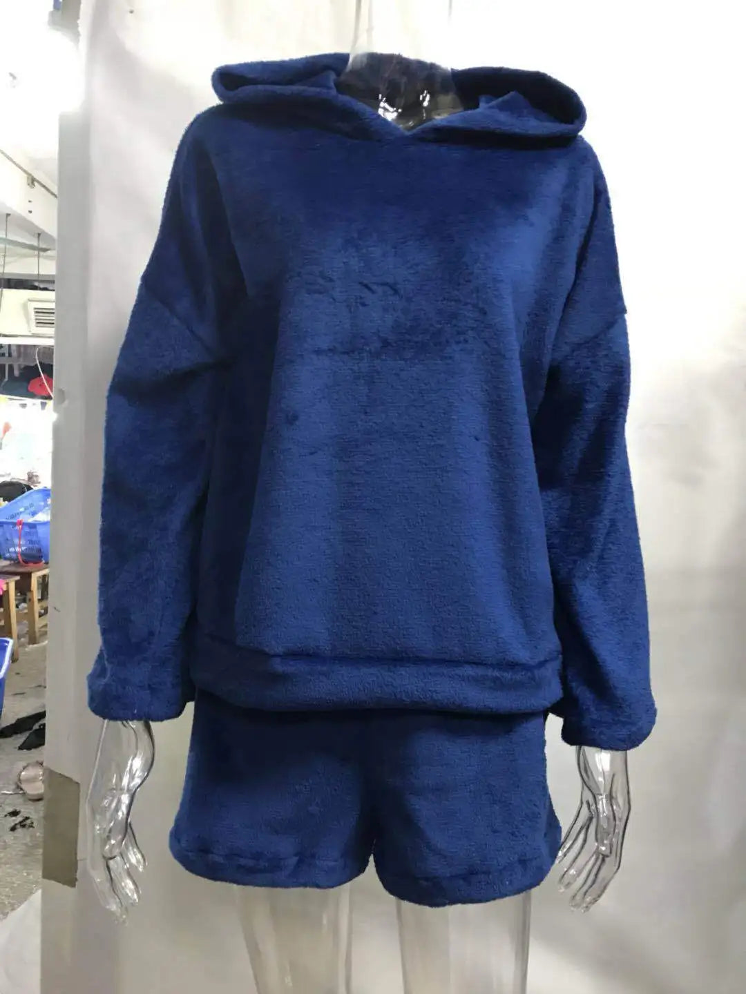 Pijamas de lana para Mujer, conjunto de Pijamas cálidos para otoño e invierno, lencería Sexy para Mujer, Pijama de gato, ropa de dormir para Mujer, ropa de casa