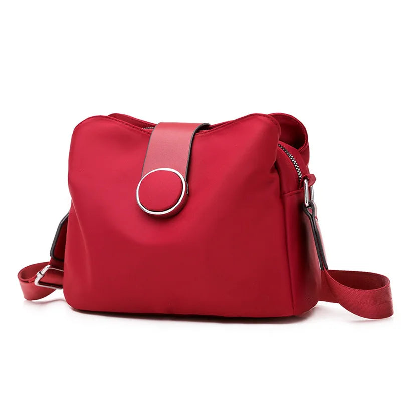 Bolso de hombro impermeable de nailon Vintage para mujer, bandolera de moda, Bolso de mensajero Simple, Bolso diario para mujer, Bolso de viaje para mujer