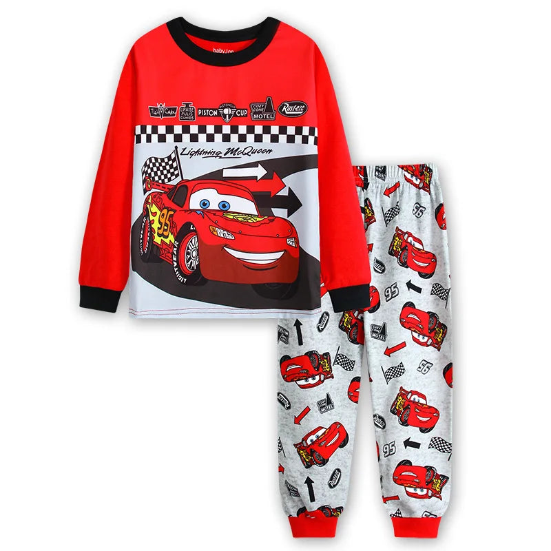 Pijamas para niños, ropa de dormir para niños, Pixar Cars Lightning McQueen, conjuntos de Pijamas para bebés, Pijamas para niños y niñas, Pijamas de algodón, ropa de dormir