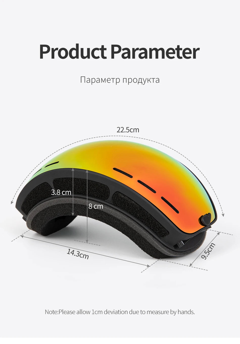 Marca COPOZZ, gafas de esquí profesionales, lentes de doble capa, antiniebla UV400, gafas de esquí grandes, esquí, Snowboard, hombres y mujeres, gafas de nieve
