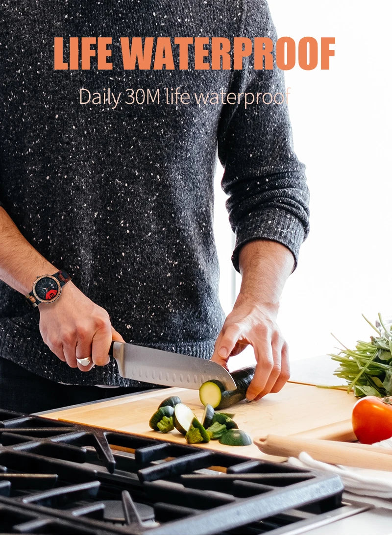 Reloj masculino BOBO BIRD hechos en madera, reloj de lujo con indicador de fecha hecho en madera, relojes de cuarzo, relojes de pulsera, excelente regalo para hombres W-Q13