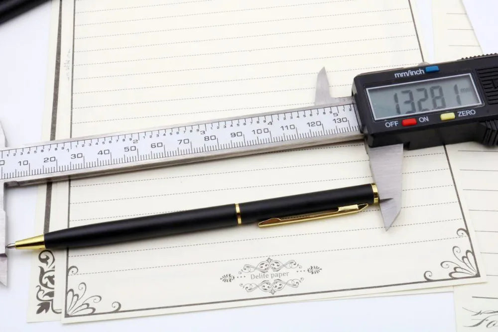 Calidad de lujo 006, bolígrafo clásico dorado de metal negro mate para estudiantes, bolígrafos de tinta de firma para hombres, papelería, suministros de oficina