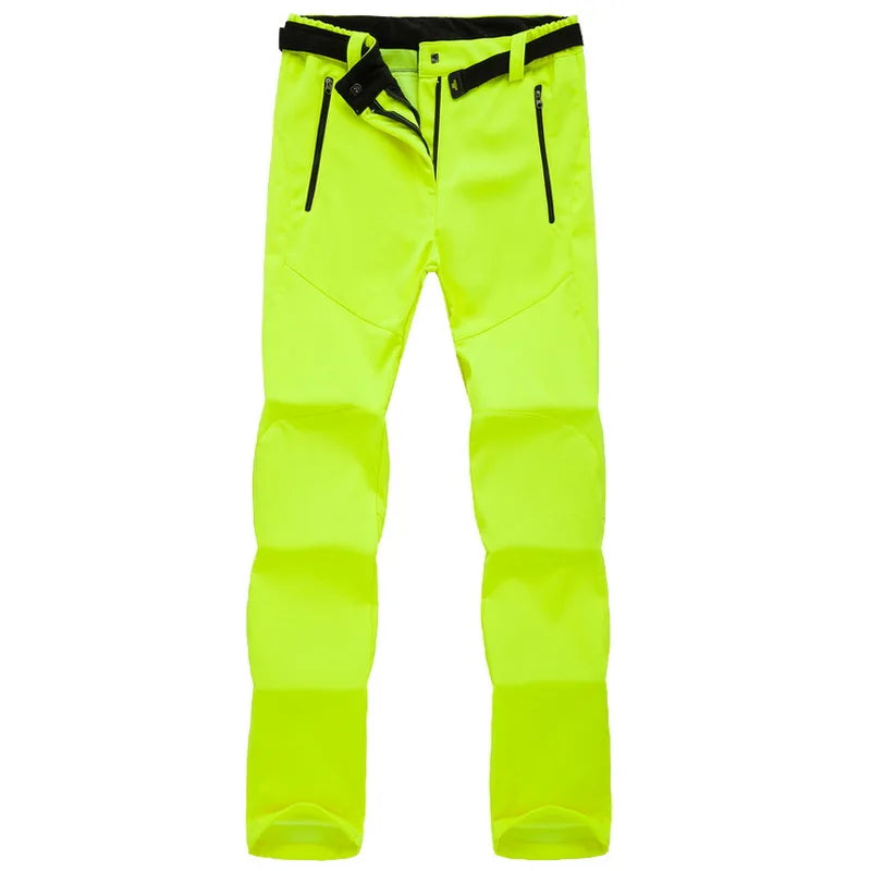 NUONEKO-Pantalones deportivos para mujer, pantalón grueso de forro polar Softshell, para senderismo, senderismo y esquí, impermeable, Invierno Deportes al aire libre Camping Escalada Senderismo Pesca Esquí Impermeable