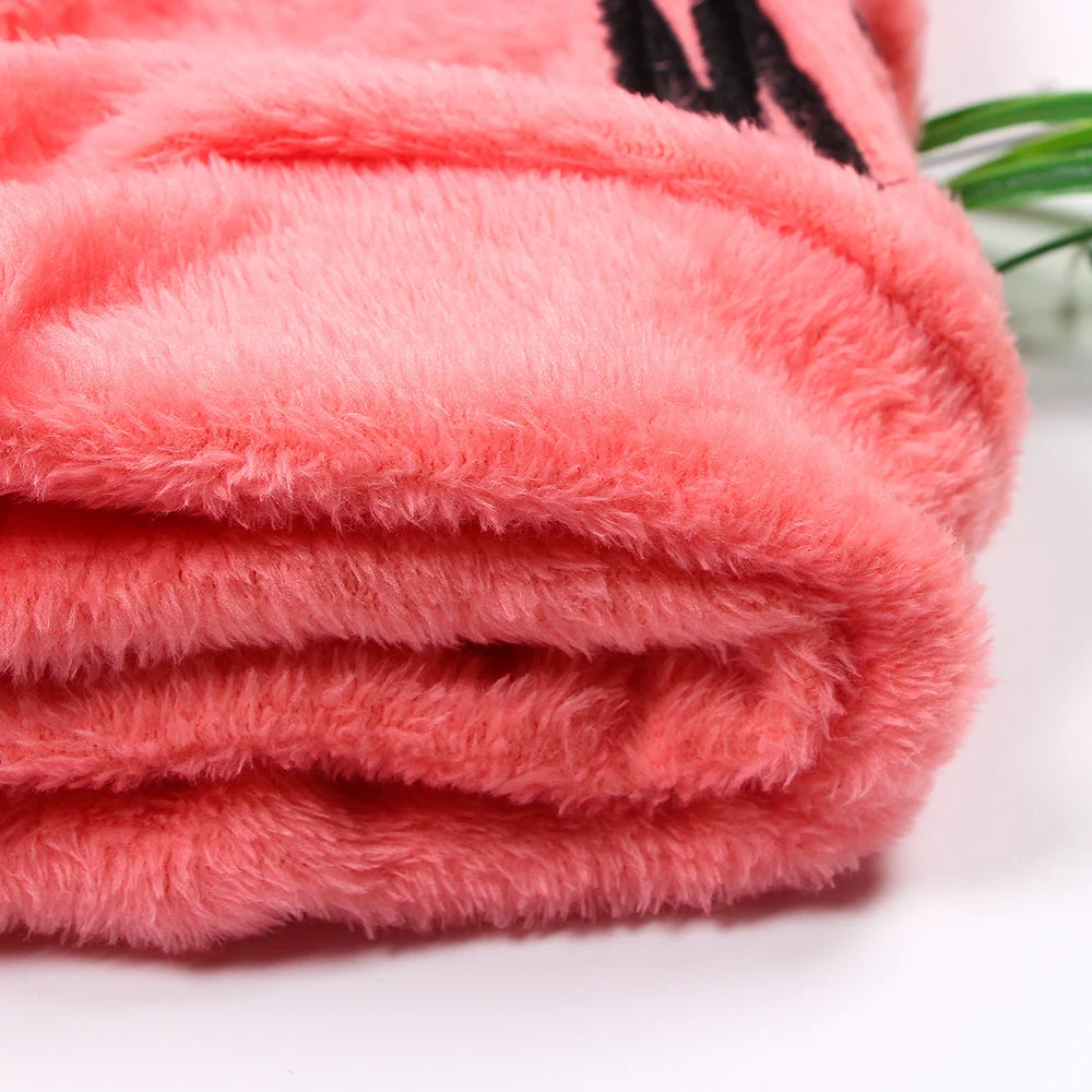 Pijamas de lana para Mujer, conjunto de Pijamas cálidos para otoño e invierno, lencería Sexy para Mujer, Pijama de gato, ropa de dormir para Mujer, ropa de casa