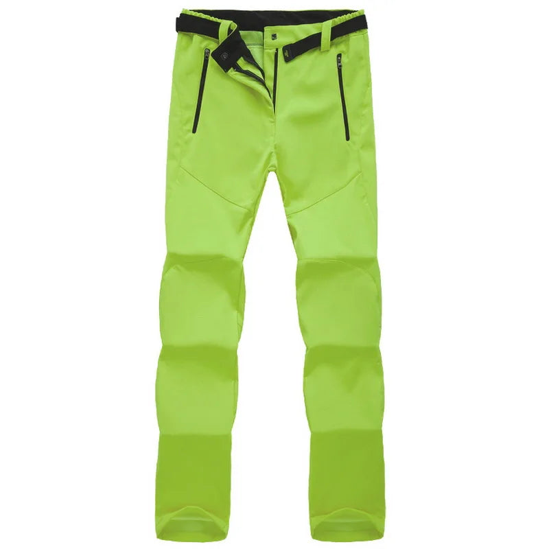 NUONEKO-Pantalones deportivos para mujer, pantalón grueso de forro polar Softshell, para senderismo, senderismo y esquí, impermeable, Invierno Deportes al aire libre Camping Escalada Senderismo Pesca Esquí Impermeable