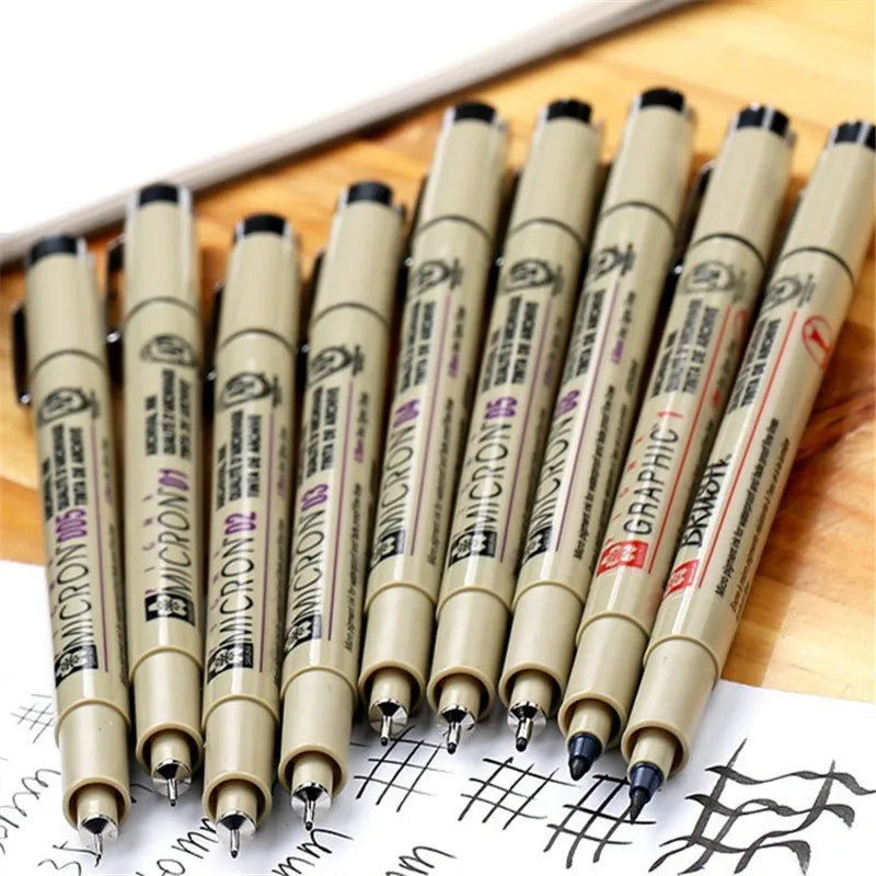 Set Bolígrafos Fineliner Neelde - 9 Piezas Dibujo Técnico 0.05-1.0mm