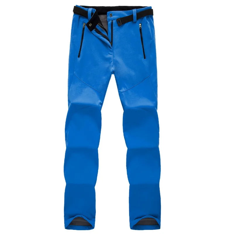 NUONEKO-Pantalones deportivos para mujer, pantalón grueso de forro polar Softshell, para senderismo, senderismo y esquí, impermeable, Invierno Deportes al aire libre Camping Escalada Senderismo Pesca Esquí Impermeable