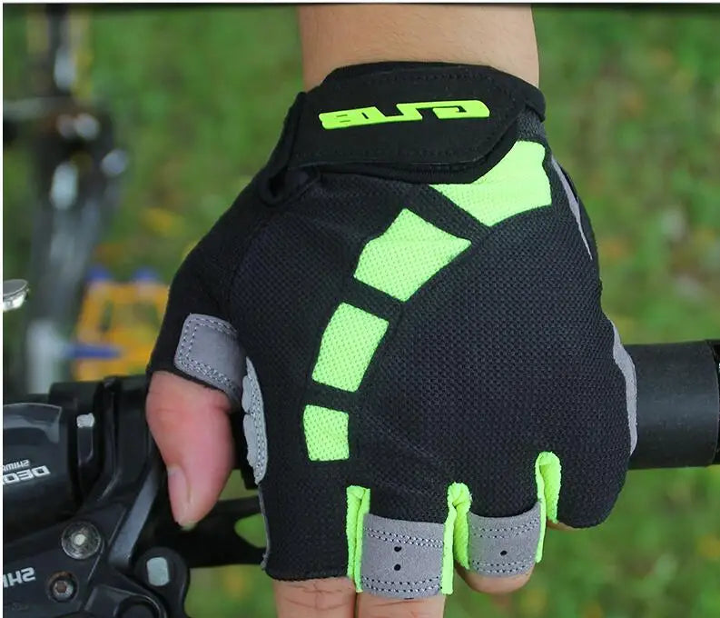 Guantes de ciclismo de resistencia GUB, guantes sin dedos para bicicleta, guantes de Gel Extra de dedo medio/corto de silicona, acolchado de ventilación de doble Gel