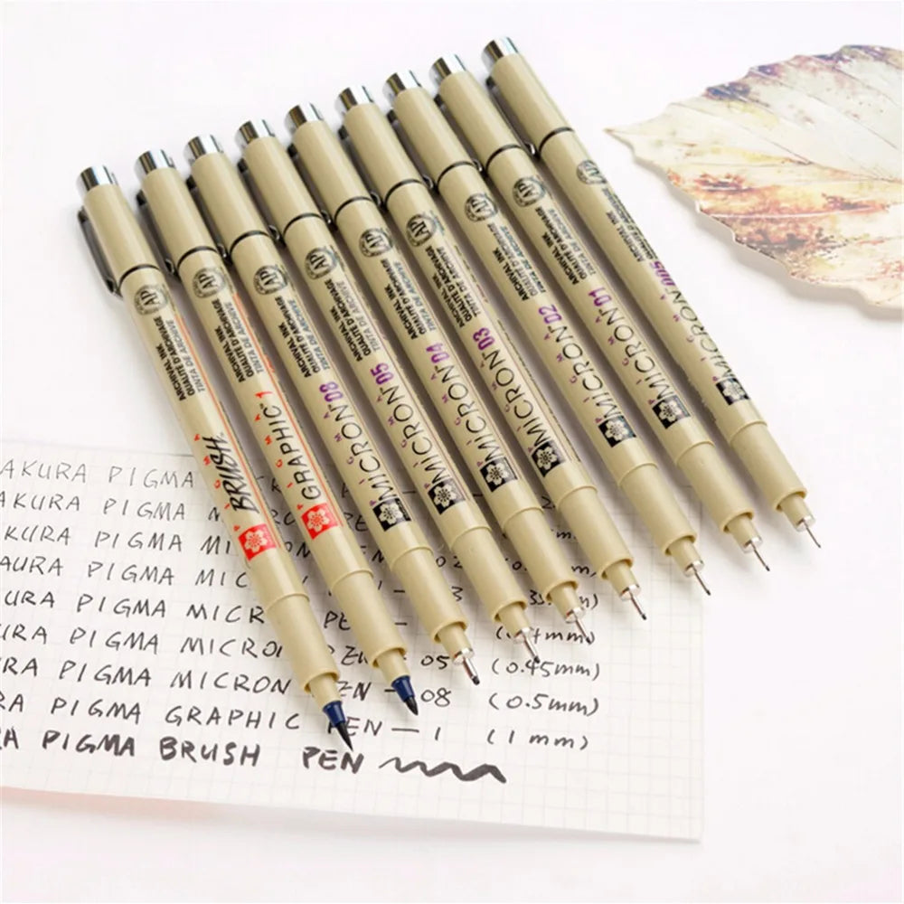 Set Bolígrafos Fineliner Neelde - 9 Piezas Dibujo Técnico 0.05-1.0mm