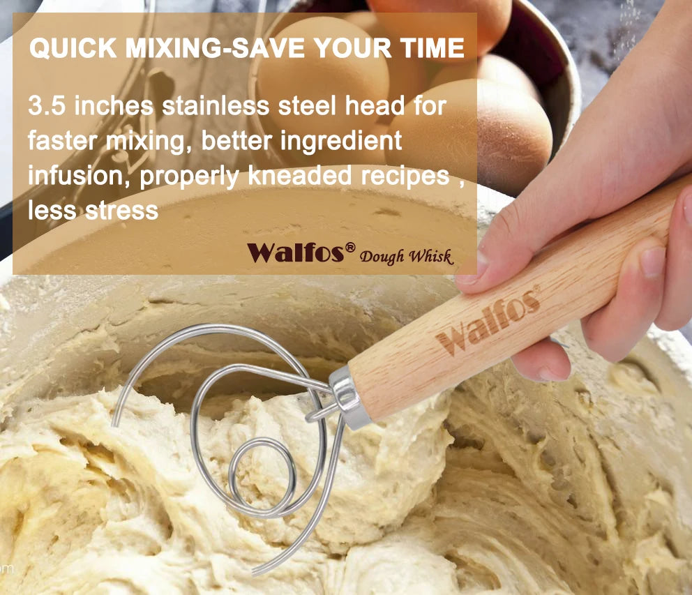 WALFOS-cesta de mimbre de fermentación de ratán Natural, cesta de masa, Baguette, cesta de pan francés, cestas de fermentación de masa, Banneton Molde de cesta de fermentación de pan