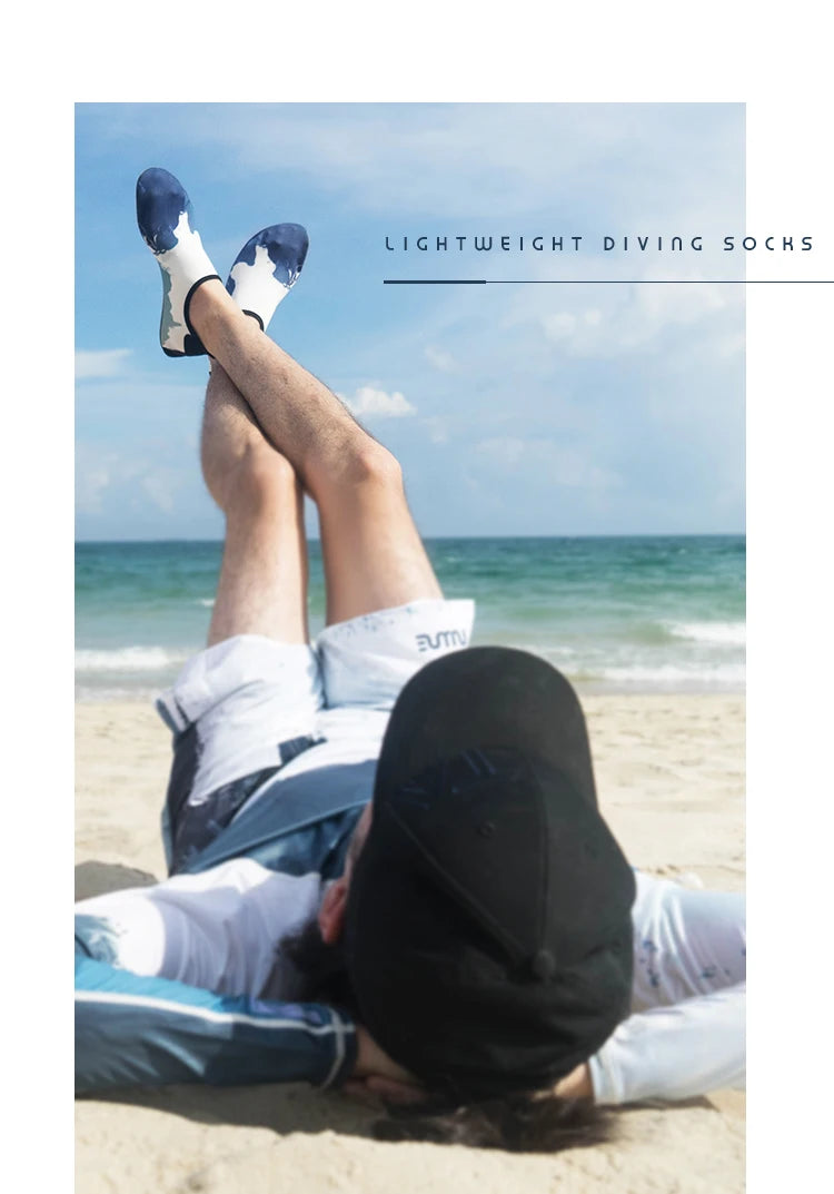 Nu-June Zapatos de agua para mujeres y hombres, zapatos descalzos de verano, calcetines acuáticos de secado rápido para playa, natación, snorkel, Yoga, ejercicio Aqua