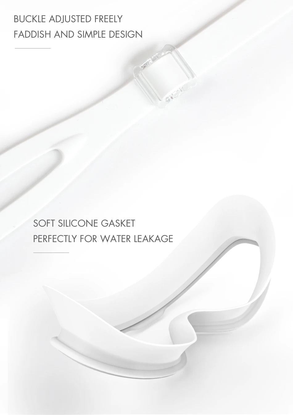 COPOZZ 2025 Gafas de natación antivaho Lente de forma completa Protección UV con marco grande de silicona Gafas de natación para hombres y mujeres