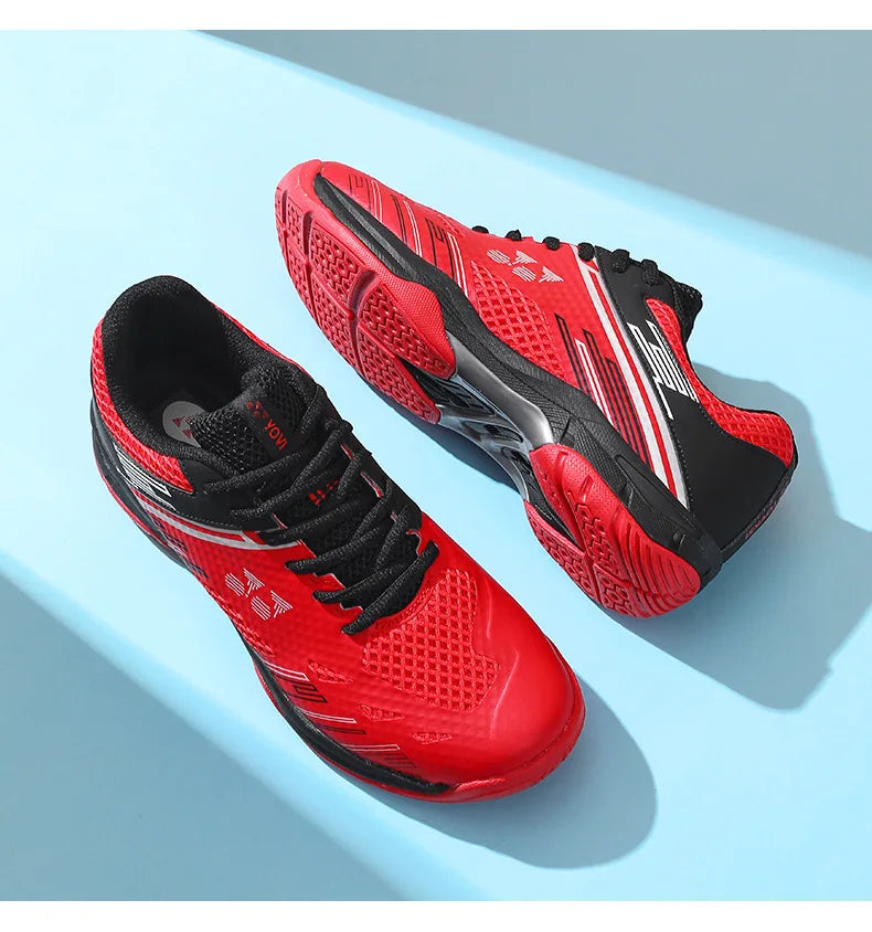 Men's Lightweight Summer Autumn Sports Padel Shoes Badminton Tennis Competition Sneakers Shock-Absorbing Features Mesh EVA