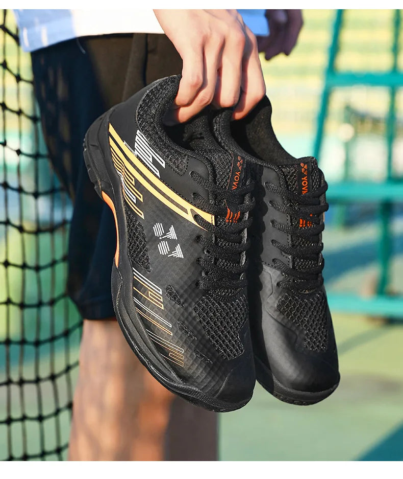 Men's Lightweight Summer Autumn Sports Padel Shoes Badminton Tennis Competition Sneakers Shock-Absorbing Features Mesh EVA