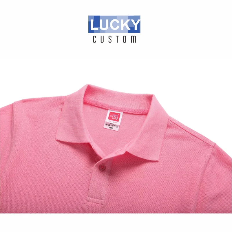 Polo De manga corta para mujer, Camiseta deportiva De manga corta con logotipo De marca De la empresa, estampado bordado