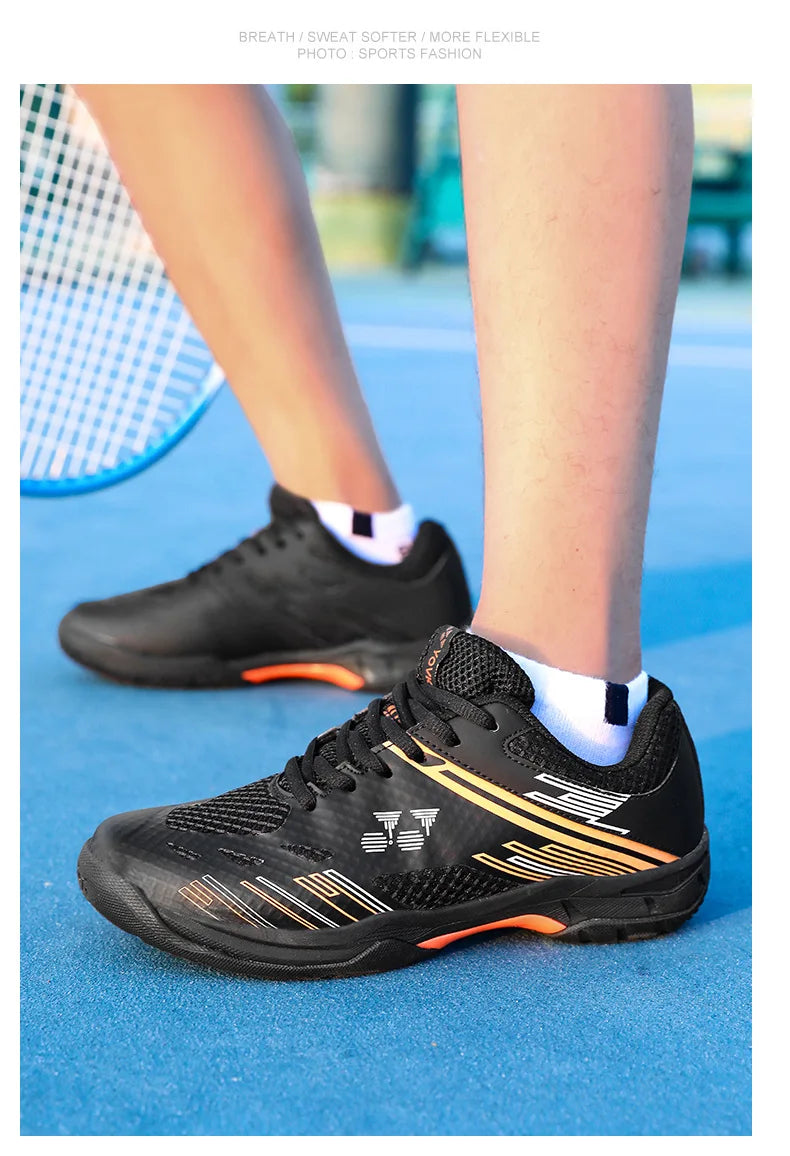 Men's Lightweight Summer Autumn Sports Padel Shoes Badminton Tennis Competition Sneakers Shock-Absorbing Features Mesh EVA