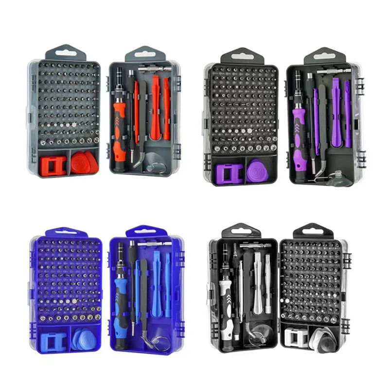 115-in-1 Manual Screwdriver Tool Set Precision Screwdriver Bit Set Magnetic Electronic Repair Tool Set