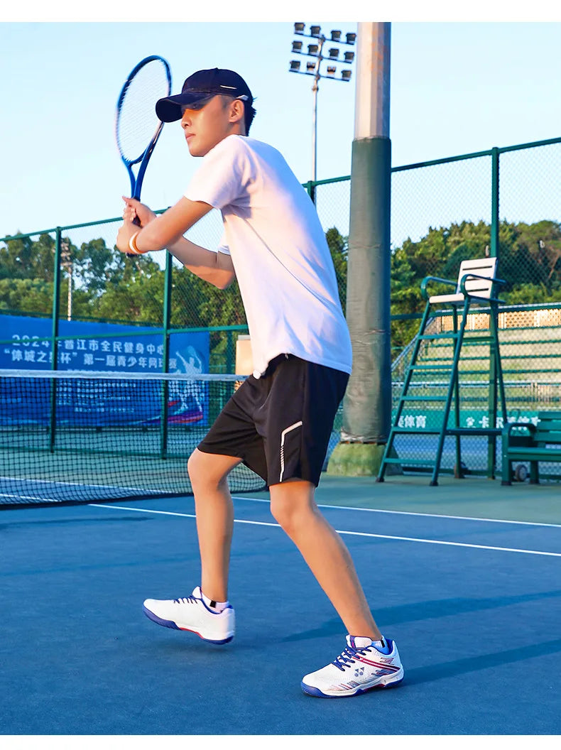 Men's Lightweight Summer Autumn Sports Padel Shoes Badminton Tennis Competition Sneakers Shock-Absorbing Features Mesh EVA