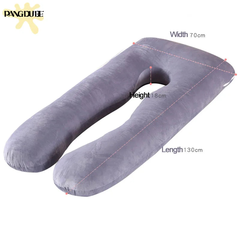 PANGDUBE-almohada de embarazo de 130x70cm, almohada de cintura para dormir para mujeres embarazadas, almohada de lactancia, cojín de lactancia para mujeres