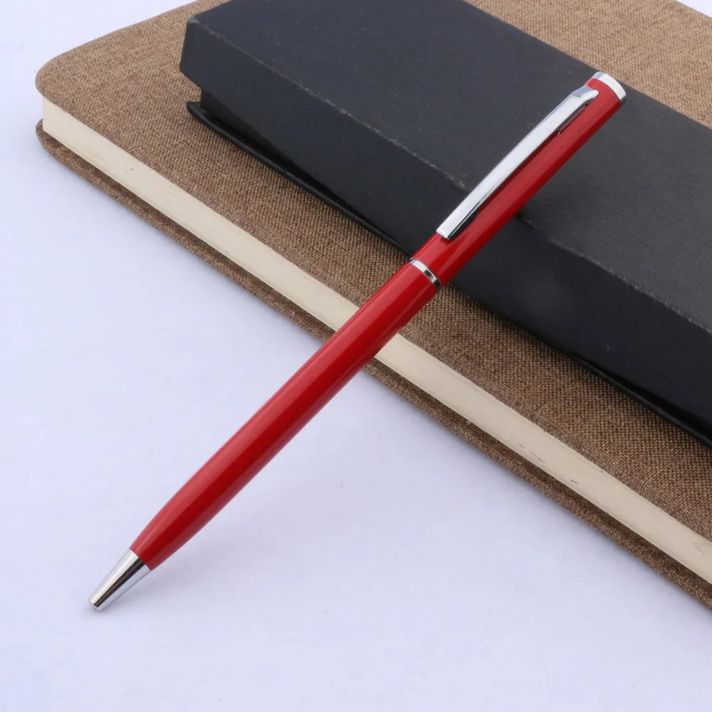 Calidad de lujo 006, bolígrafo clásico dorado de metal negro mate para estudiantes, bolígrafos de tinta de firma para hombres, papelería, suministros de oficina