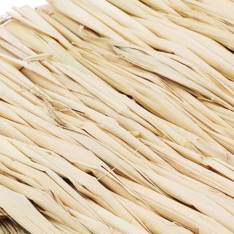 Estera de hierba de conejo para conejos, estera de heno tejida de animales pequeños, ropa de cama de paja Natural, estera de jaula de descanso para conejillo de indias, Chinchilla, hámster y rata