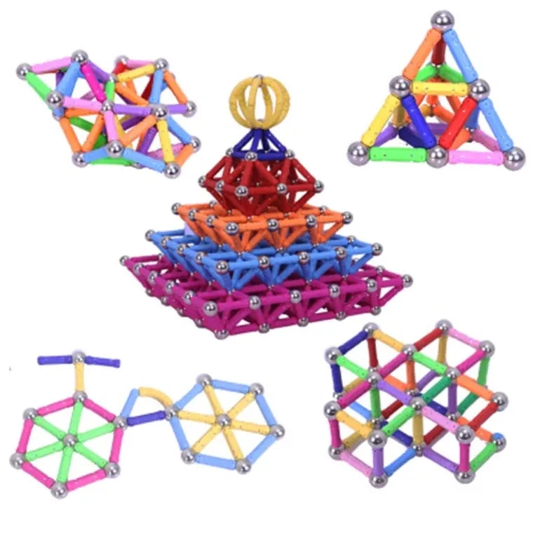 150-176 Uds palos magnéticos educativos para niños imanes Juguetes de bloques de construcción accesorios juguetes de construcción magnéticos de diseñador