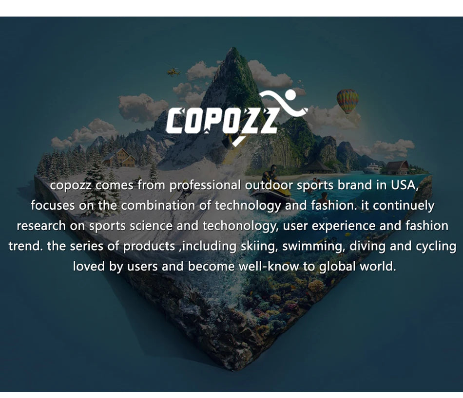 COPOZZ 2025 Gafas de natación antivaho Lente de forma completa Protección UV con marco grande de silicona Gafas de natación para hombres y mujeres