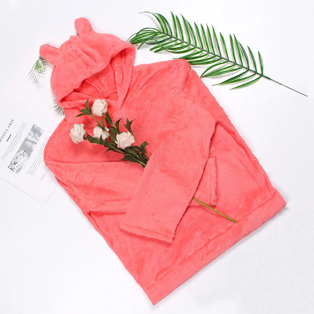 Pijamas de lana para Mujer, conjunto de Pijamas cálidos para otoño e invierno, lencería Sexy para Mujer, Pijama de gato, ropa de dormir para Mujer, ropa de casa