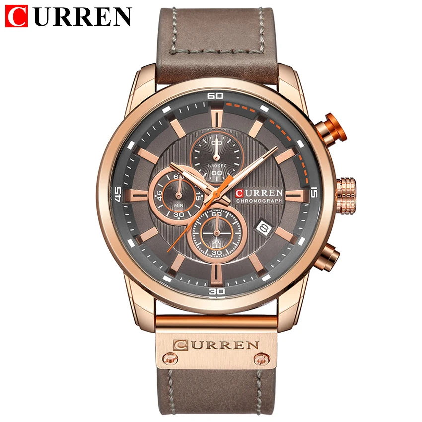 Relojes CURREN de cuarzo con fecha a la moda para hombre, relojes de marca superior de lujo para hombre, cronógrafo deportivo, reloj de pulsera para hombre, reloj Hodinky Masculino
