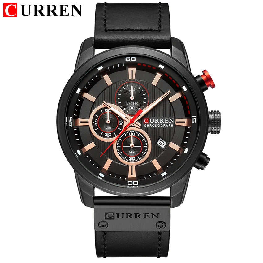 Relojes CURREN de cuarzo con fecha a la moda para hombre, relojes de marca superior de lujo para hombre, cronógrafo deportivo, reloj de pulsera para hombre, reloj Hodinky Masculino