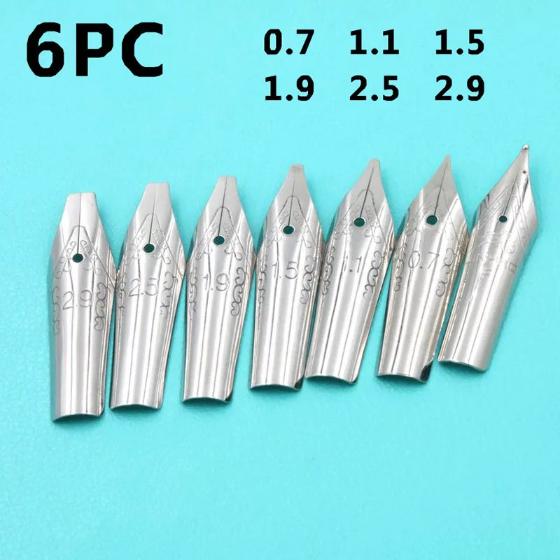 Alta calidad pico de pato gótico arte paralelo flor arte corporal punta plana vinilo tibetano árabe pluma estilográfica papelería suministros de oficina