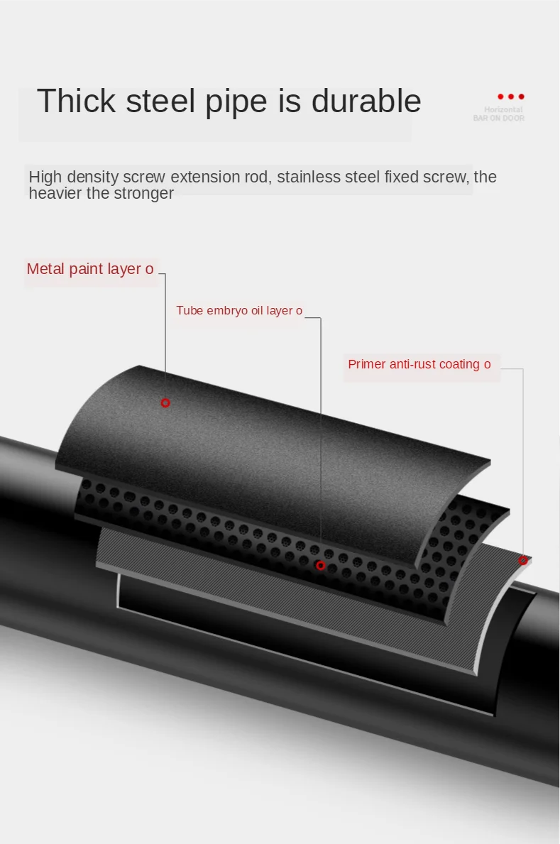 Barra Horizontal de puerta grande, barras de entrenamiento ajustables de acero para entrenamiento deportivo en casa, entrenamiento de brazo extraíble, barra para sentarse, equipo de Fitness