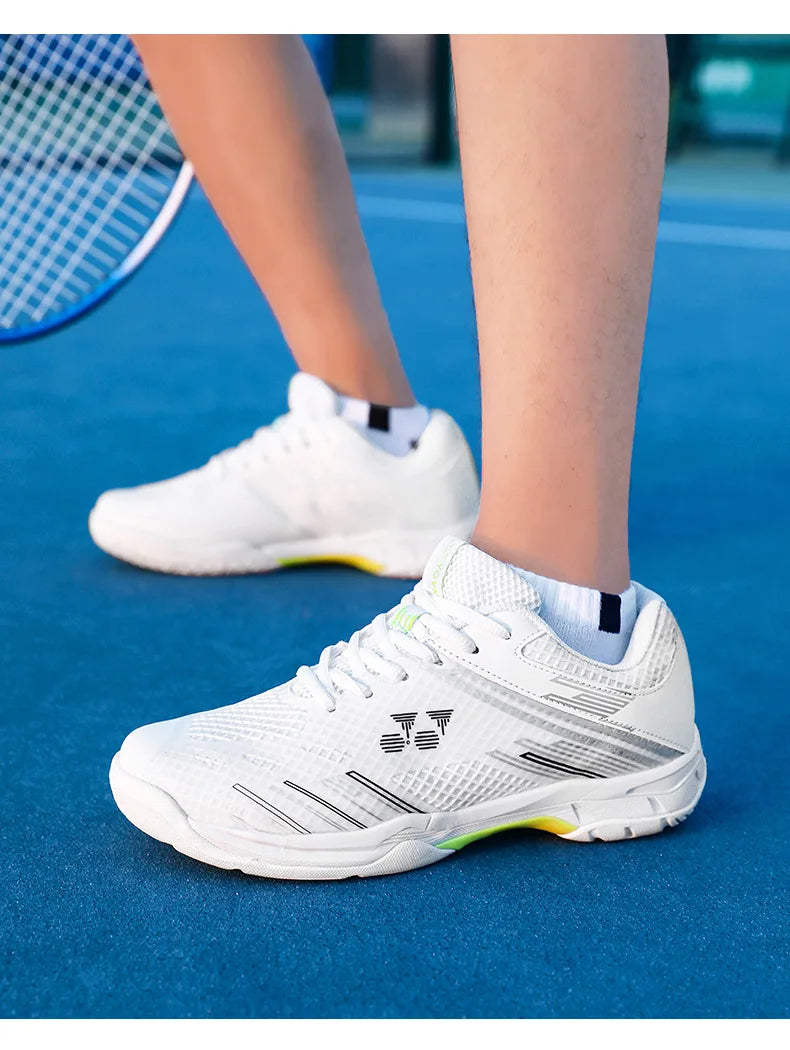 Men's Lightweight Summer Autumn Sports Padel Shoes Badminton Tennis Competition Sneakers Shock-Absorbing Features Mesh EVA