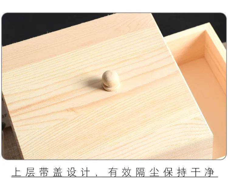 Caja de almacenamiento de costura de madera maciza, organizador multicapa, almacenamiento plegable portátil, solución de clasificación doméstica, diseño conveniente