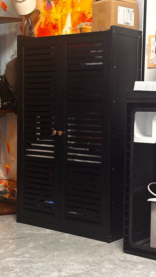 Caja de almacenamiento de enrutador de madera maciza, organizador de gabinete Multimedia, estante multimedia a prueba de polvo, estante de módem WiFi para configuración de electrónica del hogar