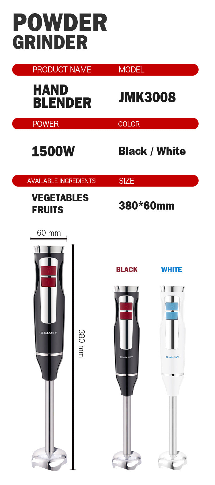 Licuadora doméstica 2026, palo de cocina multifuncional de 1500w, máquina de alimentos auxiliar para bebés pequeños, picadora de carne, procesador de alimentos